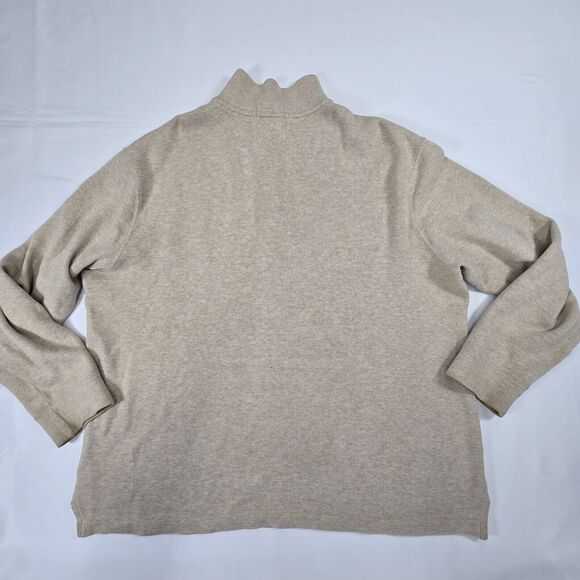 Polo Ralph Lauren Men's Beige Quarter Zip Pullover Sweater Size 2XL - Picture 2 of 12